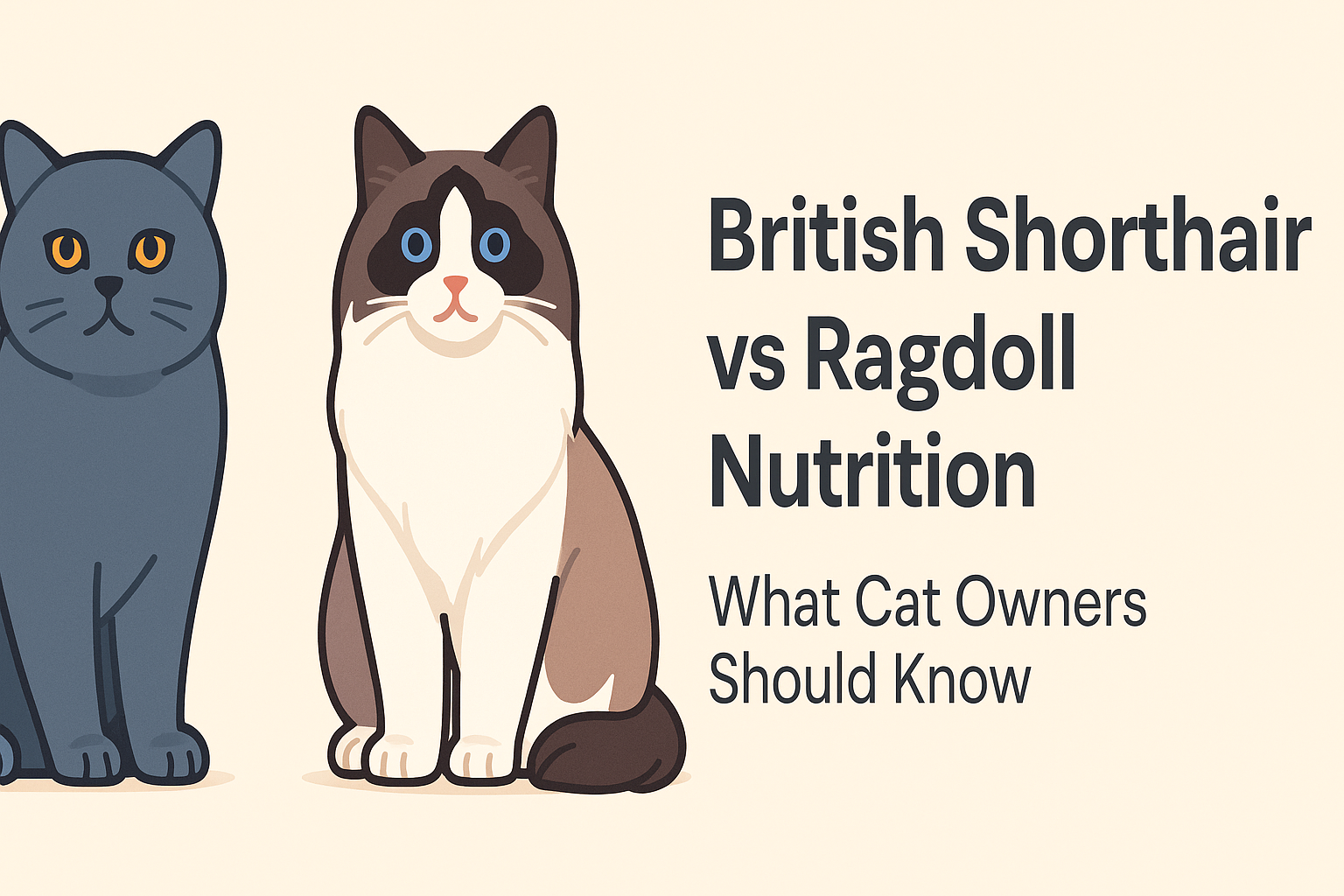 British Shorthair vs Ragdoll Nutrition: What Cat Owners Should Know