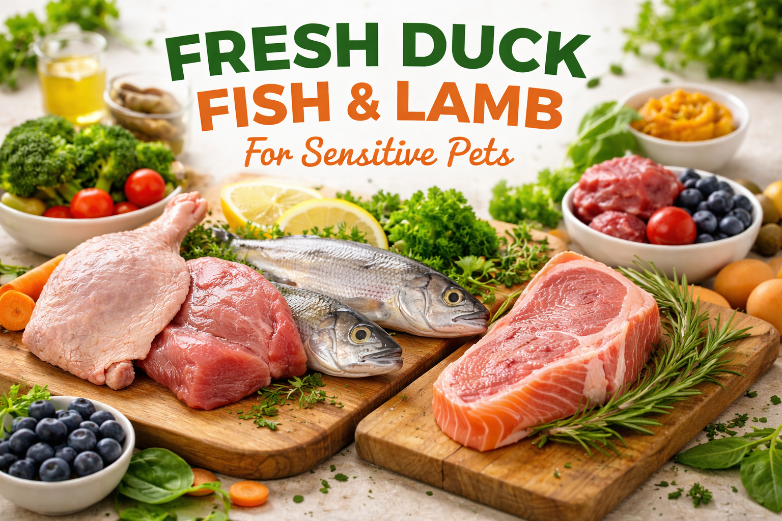 The Best Proteins for Sensitive Pets: Duck, Fish, and Lamb