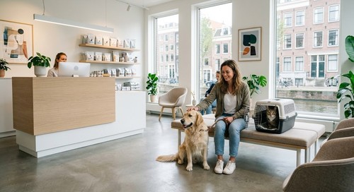 Modern veterinary clinic in Amsterdam for dogs and cats